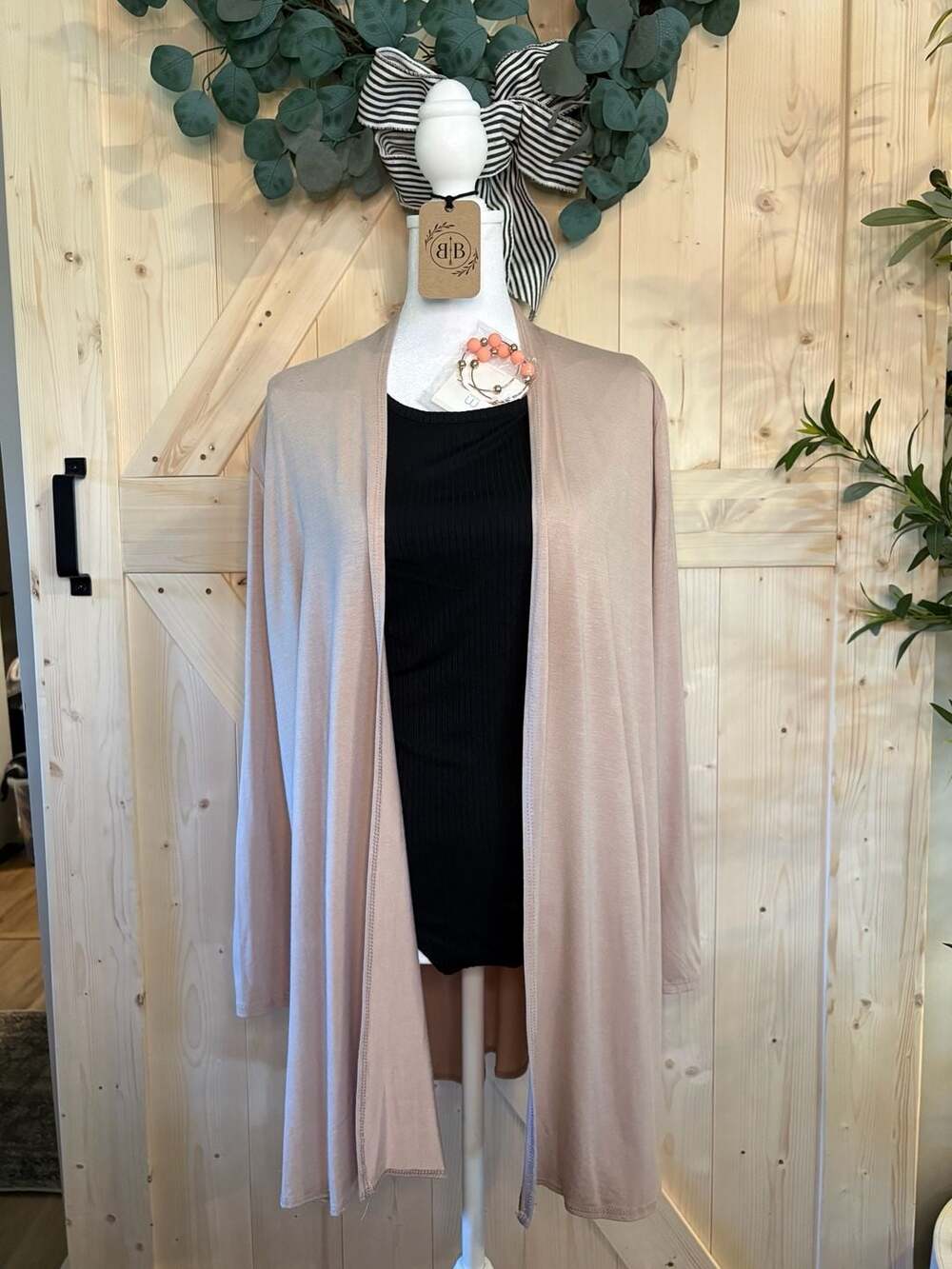 S•M•XL Azules Long Sleeve Open Front Lightweight Cardigan